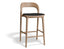 Mia Stool - Natural - Upholstered