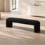 1.5m Long Ottoman Bench - Charcoal Boucle
