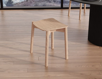 Andi Low Stool - Natural Ash 45cm