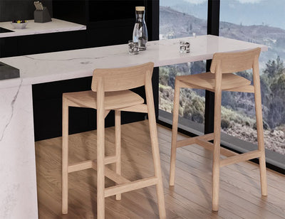 Andi Stool - Natural - 75cm Seat Height (Bar Bench Height)