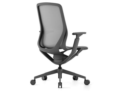 Gravity Ergonomic Office Chair - Charcoal Frame - Charcoal Mesh