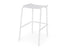 Roku Outdoor Backless Bar Stool in Matt White