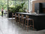 75cm Seat Height Vintage Black Vegan Leather Seat Pad