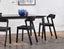 Merano Chair - Black Stained - Black Pad - by TON