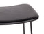 Winnie Low Stool - Black - Black Leather