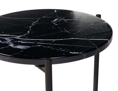 Nexus Marble Side Table - Black Marquina