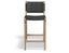 Brooklyn Bar Stool - Woven Black Seat / Natural Frame