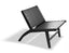 Brooklyn Lounge Chair - Woven Black Seat / Black Frame