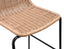 Cenote Rattan Bar Stool - Outdoor - Black