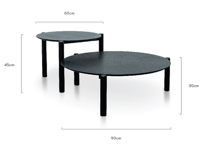 Nest of Coffee tables - Black