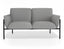 Charlie 2 Seat Sofa - Cloud Grey