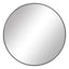 Linda 90cm Round Wall Mirror Black