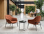 Core Lounge Chair - 4 Post Base - Terracotta Brown