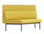Bond Section 2 Seat Corner Cut with Backboard