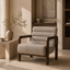 Fabric Lounge Chair - Multi Tone Neutral