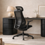Mesh Office Chair - Full Black with Headrest