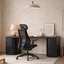 1.6m Office Desk - Full Black