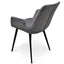Dining Chair - Dark Grey Velvet (Set of 2)