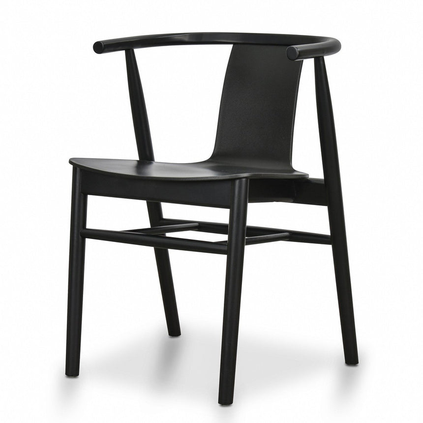 Dining Chair - Black Shell - Black Seat (Set of 2)