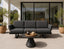 Delmar Config A - Outdoor - Charcoal - Granite Grey Cushions