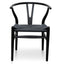 Cord Dining Chair - Full Black (Set of 2)