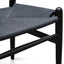 Cord Dining Chair - Full Black (Set of 2)