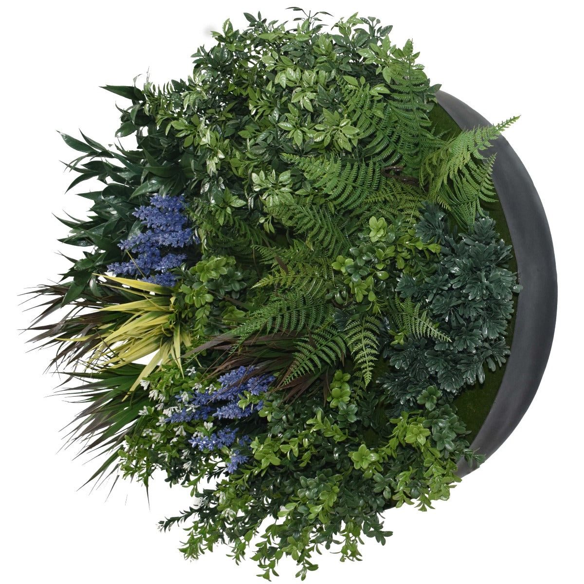 UV Lavender Fields 60cm Green Wall Disc (Black)