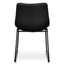 Industrial Dining Chair - Black PU (Set of 2)