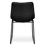 Industrial Dining Chair - Black PU (Set of 2)