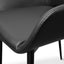 Dining chair - Black PU - Black Legs (Set of 2)