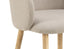 Henley Dining Chair - Timber Legs - Fawn Beige Fabric