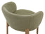Ellis Dining Chair - Oak - Green