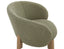 Ellis Dining Chair - Oak - Green