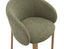 Ellis Dining Chair - Oak - Green