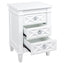 Plantation Bedside Table - Small White