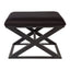 Spencer Black Timber Stool - Black Linen