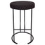 Blackley Black Iron Kitchen Stool - Black Linen