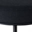 Blackley Black Iron Kitchen Stool - Black Linen