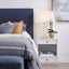 Logan Small White Bedside Table Range