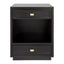 Logan Small Black Bedside Table Range