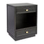 Logan Small Black Bedside Table Range