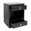 Logan Small Black Bedside Table Range
