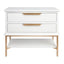 Aimee Bedside Table Large White Range