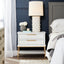 Aimee Bedside Table Large White Range