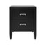 Soloman Small Black Bedside Table Range