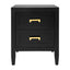 Soloman Small Black Bedside Table Range