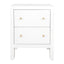 Ariana Small White Bedside Table Range