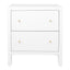 Ariana Large White Bedside Table Range