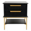 Aimee Small Black Bedside Table Range