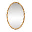 Esme Oval Wall Mirror - Gold Leaf